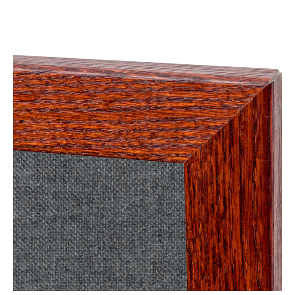Medium Grey | Fabric Bulletin Board with Wood Frame