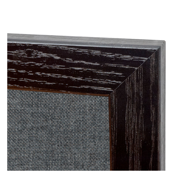 Medium Grey | Fabric Bulletin Board with Wood Frame