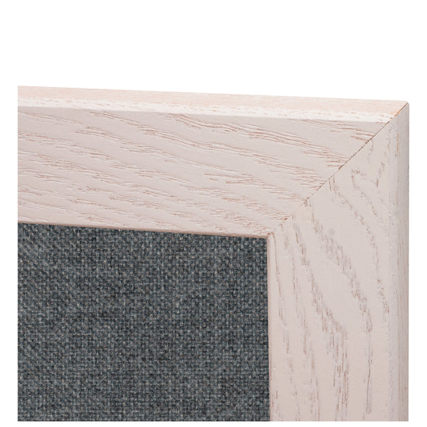 Medium Grey | Fabric Bulletin Board with Wood Frame
