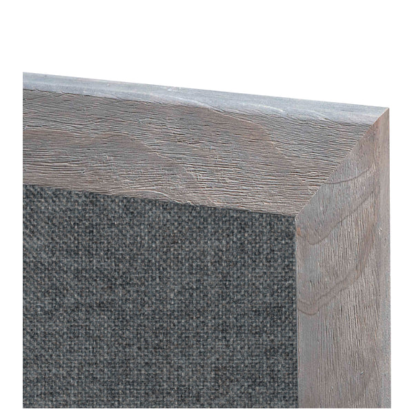 Medium Grey | Fabric Bulletin Board with Wood Frame