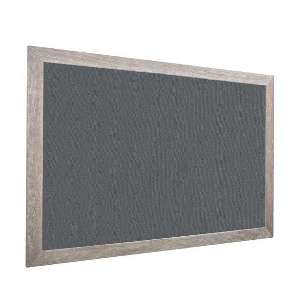 Medium Grey | Fabric Bulletin Board with Wood Frame