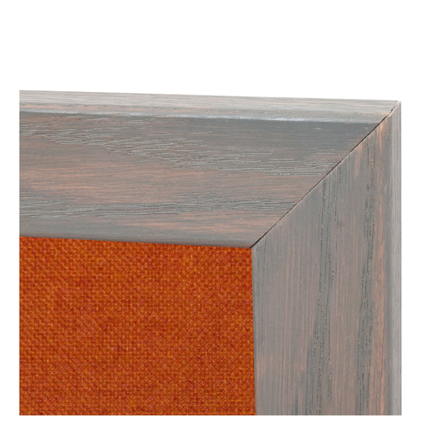 Orange | Fabric Bulletin Board with Wood Frame