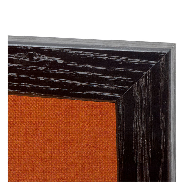 Orange | Fabric Bulletin Board with Wood Frame