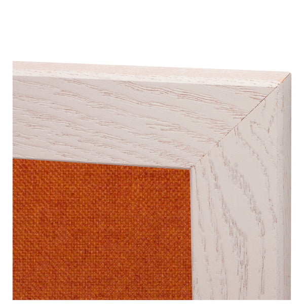 Orange | Fabric Bulletin Board with Wood Frame