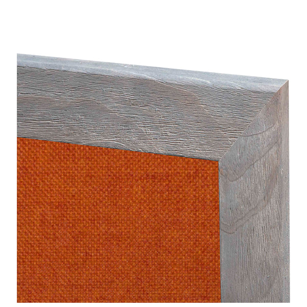 Orange | Fabric Bulletin Board with Wood Frame