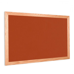 Orange | Fabric Bulletin Board with Wood Frame