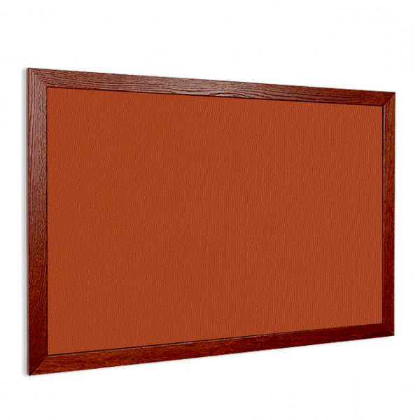 Orange | Fabric Bulletin Board with Wood Frame