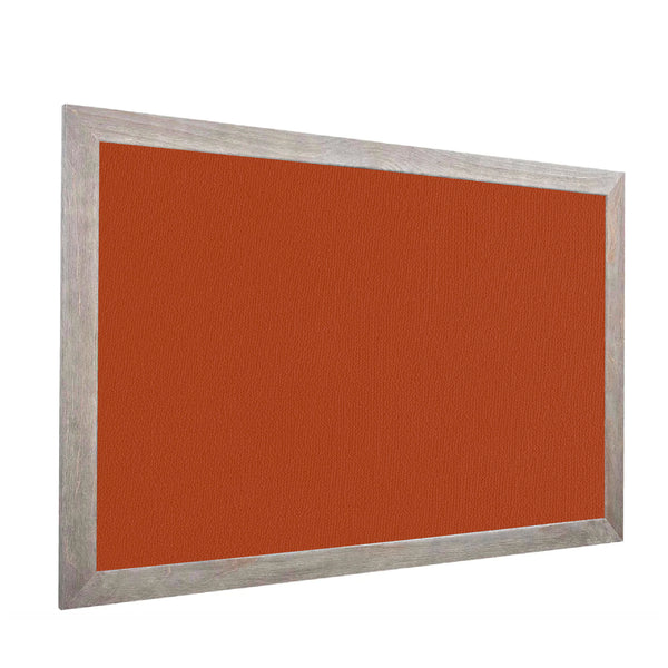 Orange | Fabric Bulletin Board with Wood Frame