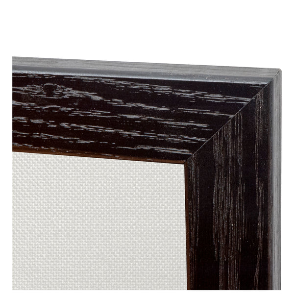 White | Fabric Bulletin Board with Wood Frame