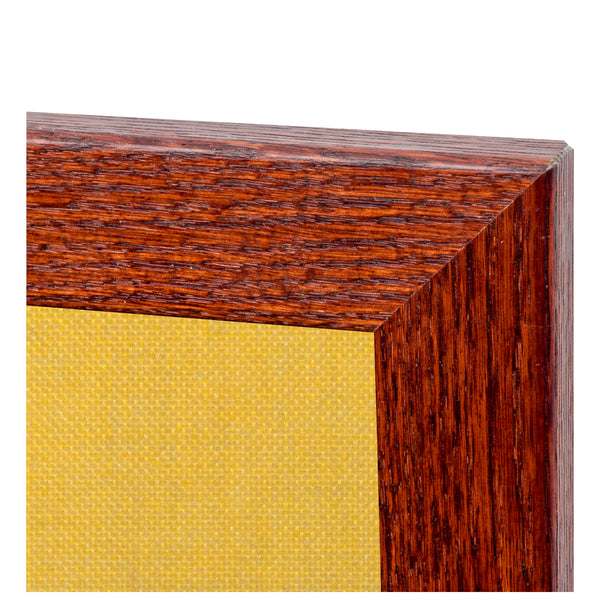 Yellow | Fabric Bulletin Board with Wood Frame