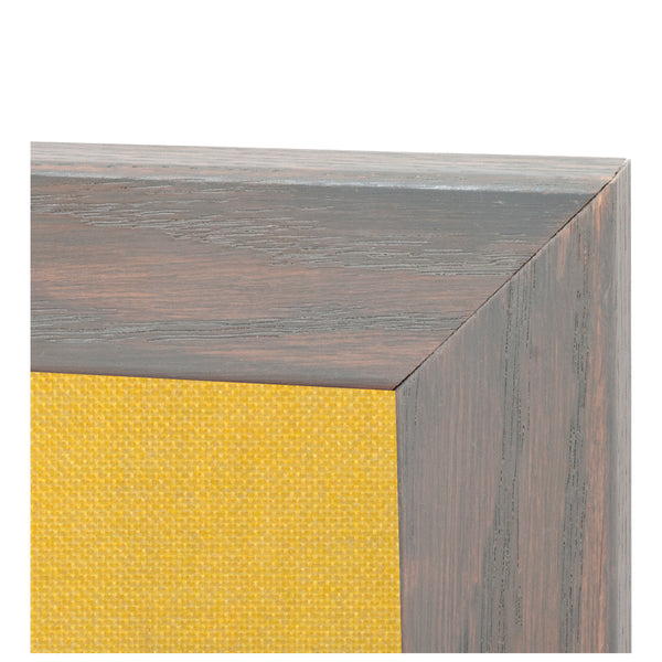 Yellow | Fabric Bulletin Board with Wood Frame