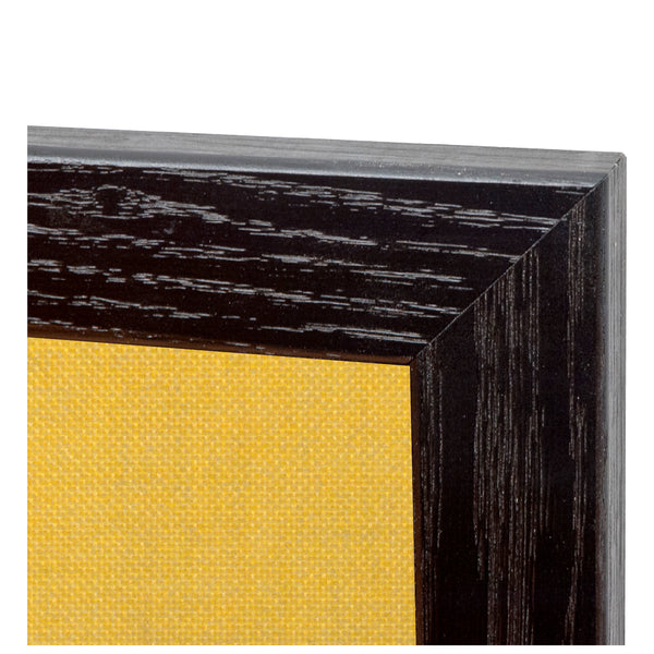 Yellow | Fabric Bulletin Board with Wood Frame