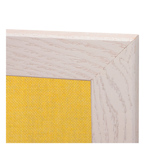 Yellow | Fabric Bulletin Board with Wood Frame
