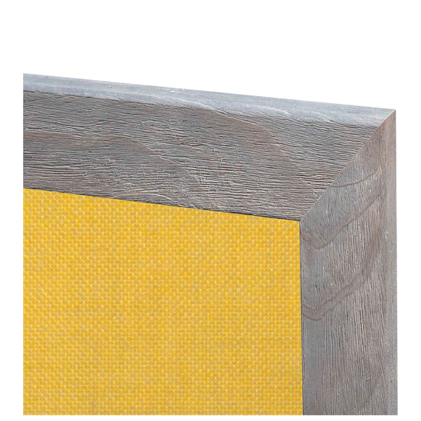 Yellow | Fabric Bulletin Board with Wood Frame