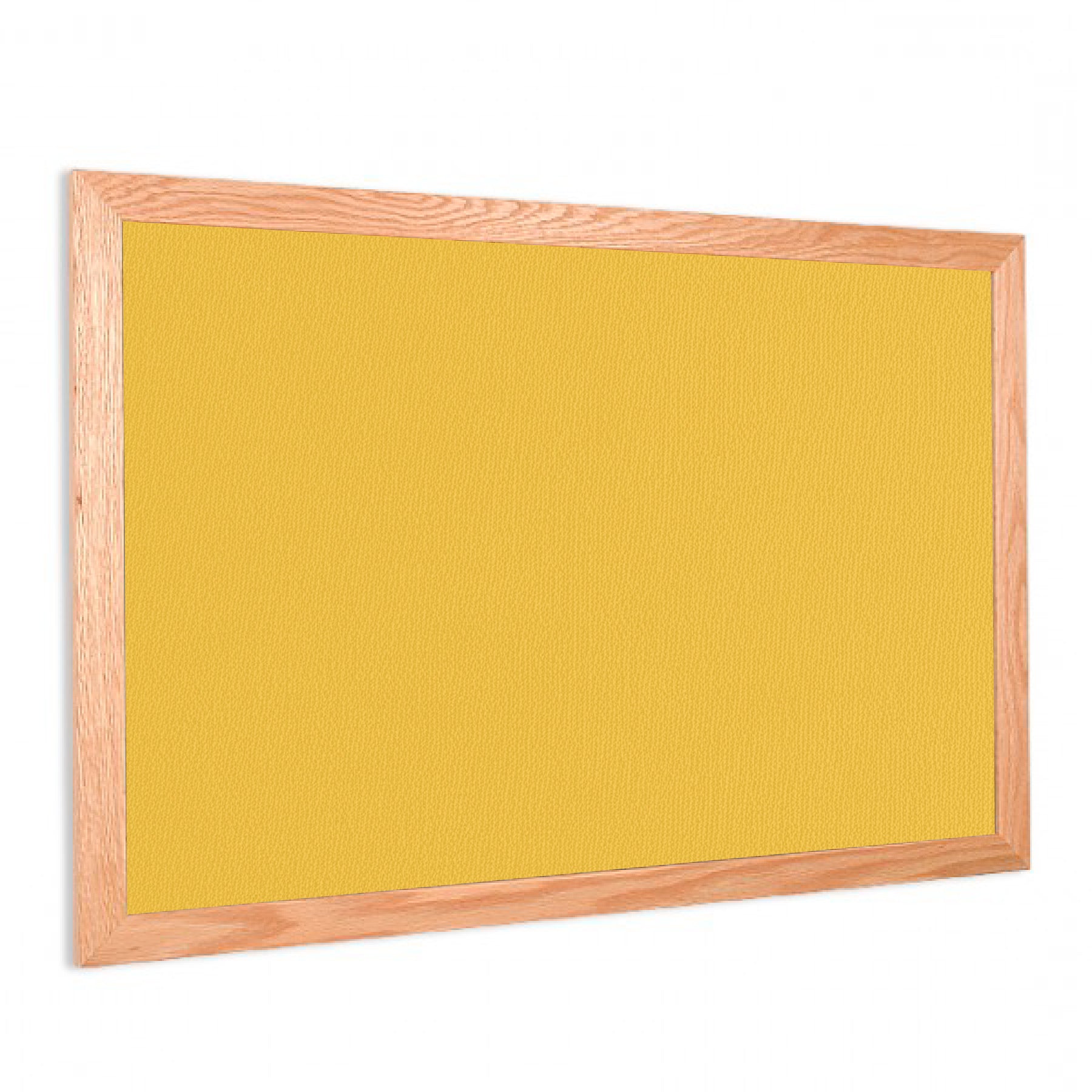 Yellow | Fabric Bulletin Board with Wood Frame