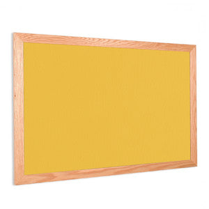 Yellow | Fabric Bulletin Board with Wood Frame