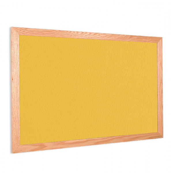 Yellow | Fabric Bulletin Board with Wood Frame