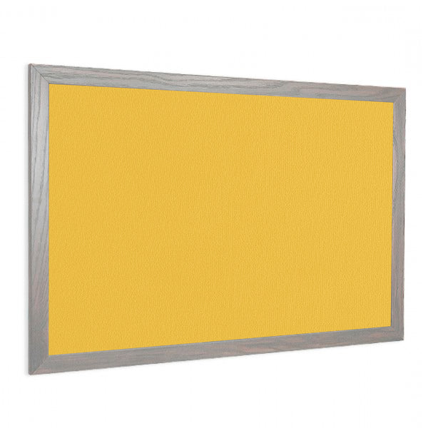 Yellow | Fabric Bulletin Board with Wood Frame