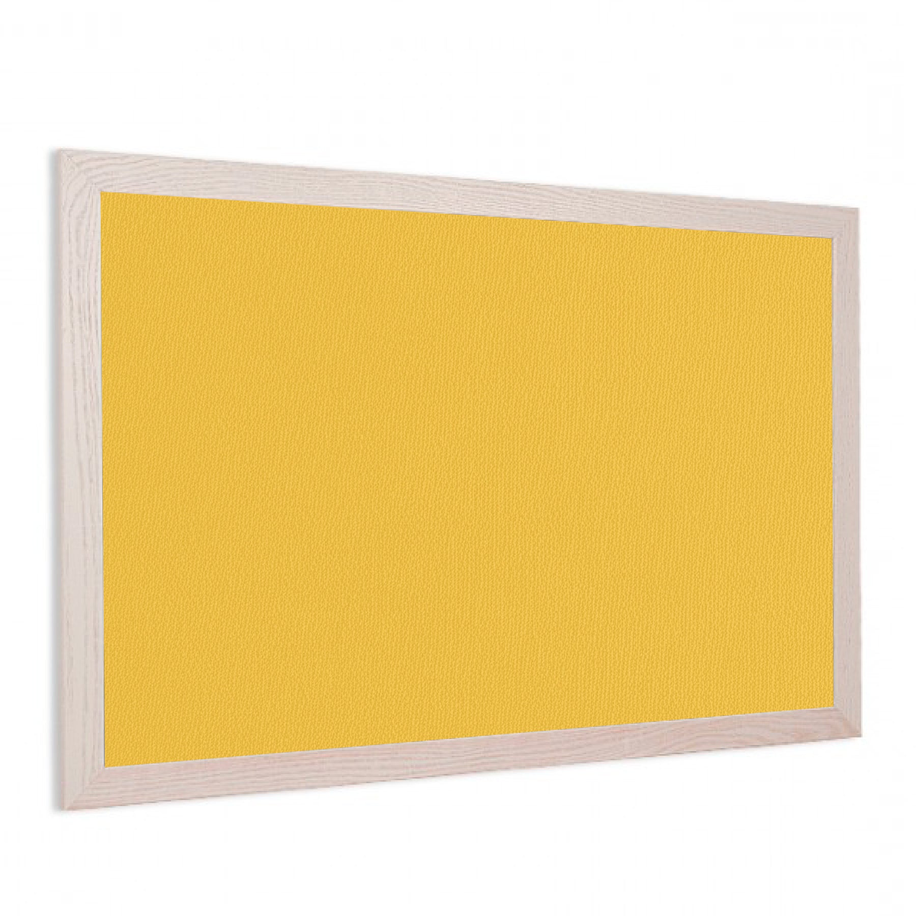Yellow | Fabric Bulletin Board with Wood Frame