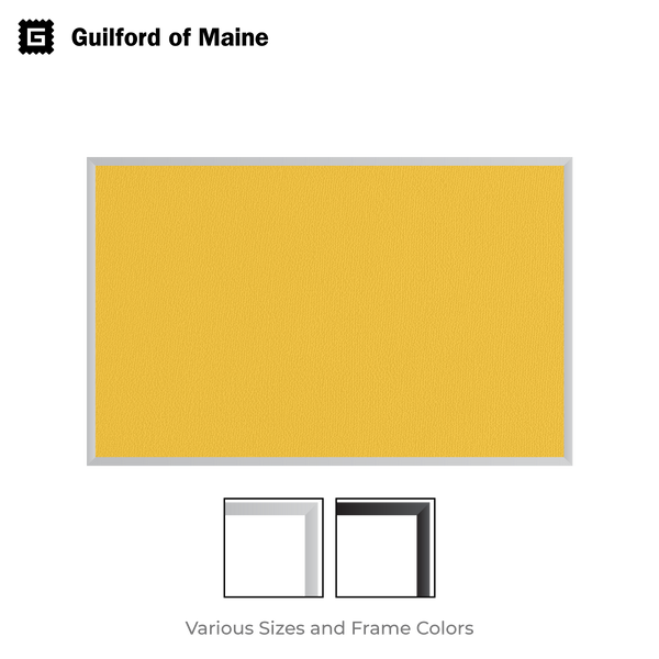 Yellow | Fabric Bulletin Board with Aluminum Frame
