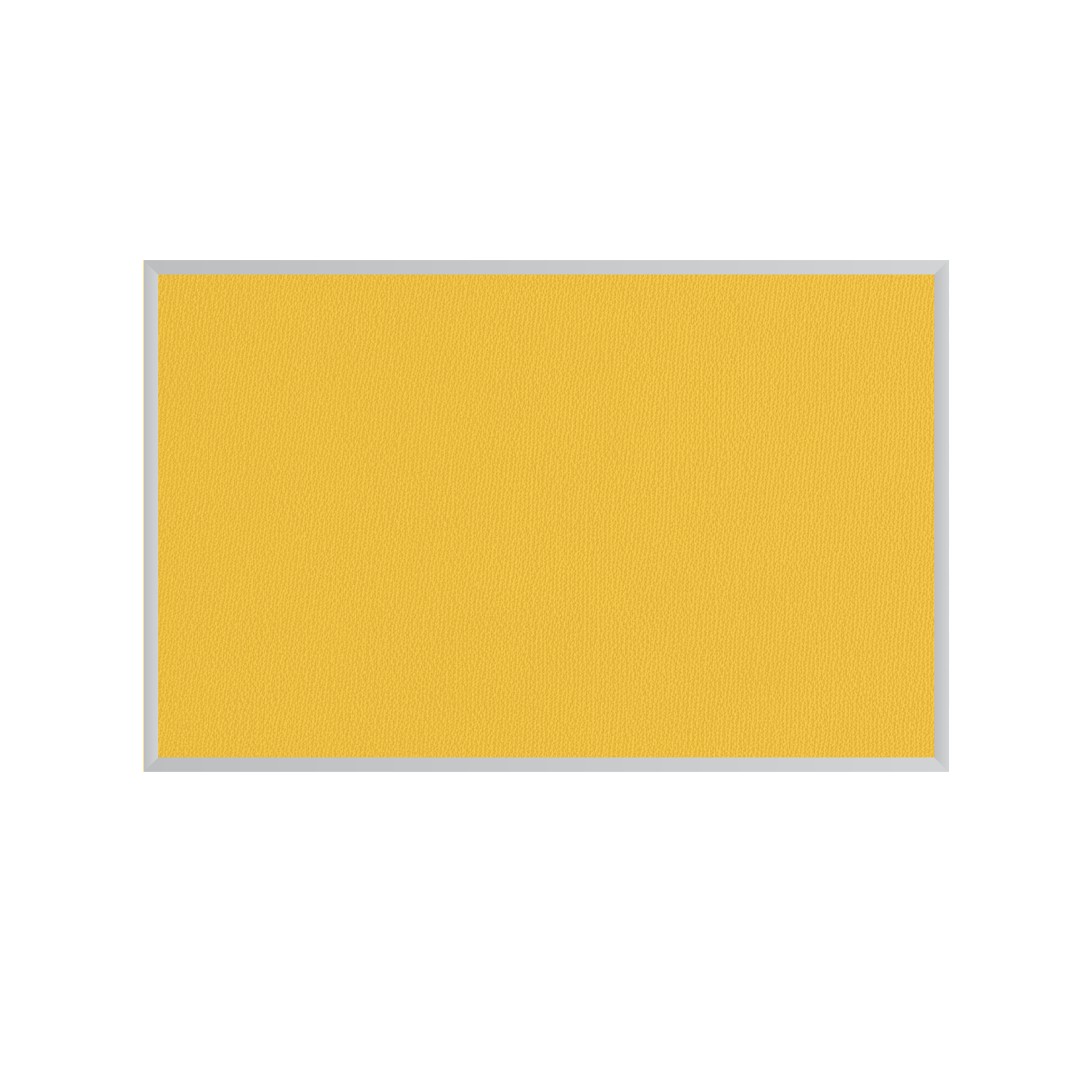 Yellow | Fabric Bulletin Board with Aluminum Frame