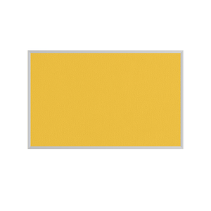 Yellow | Fabric Bulletin Board with Aluminum Frame