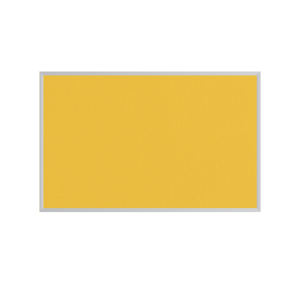 Yellow | Fabric Bulletin Board with Aluminum Frame