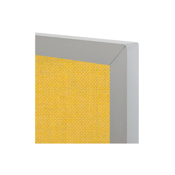 Yellow | Fabric Bulletin Board with Aluminum Frame