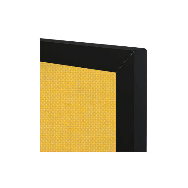 Yellow | Fabric Bulletin Board with Aluminum Frame