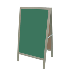 Smoked Gray A-Frame | Green Ceramic Steel Chalkboard