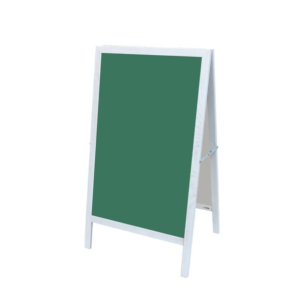 White Oak A-Frame | Green Lam-Rite Chalkboard
