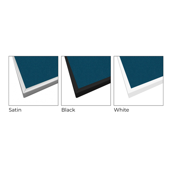 Blue Berry | Landscape FORBO Bulletin Board with Minimalist Frame