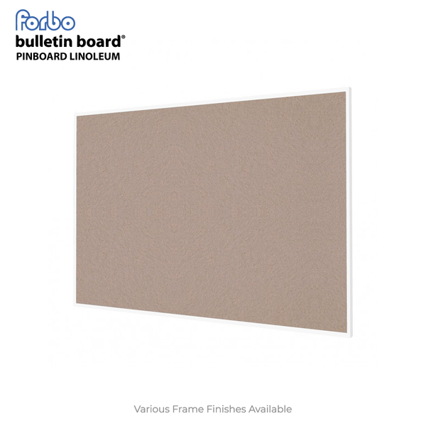 Brown Rice | Landscape FORBO Bulletin Board with Minimalist Frame