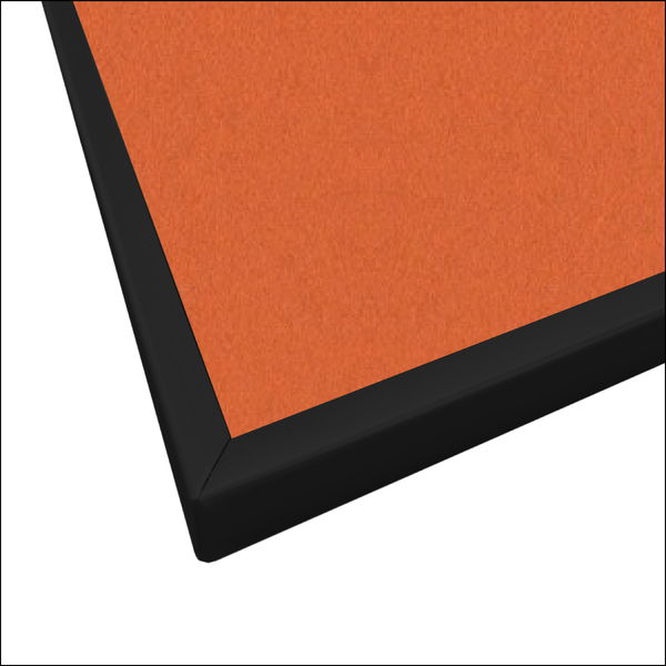 Tangerine Zest | Landscape FORBO Bulletin Board with Minimalist Frame
