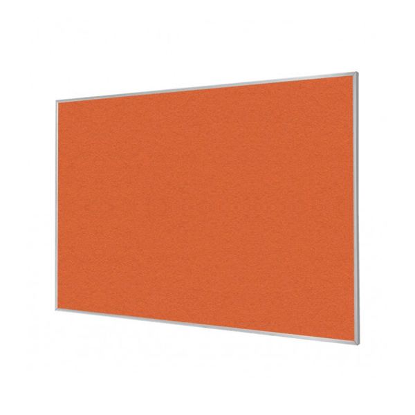 Tangerine Zest | Landscape FORBO Bulletin Board with Minimalist Frame