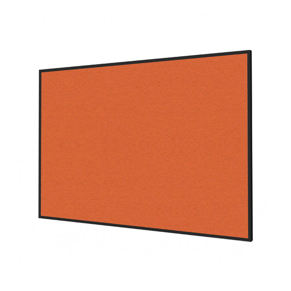 Tangerine Zest | Landscape FORBO Bulletin Board with Minimalist Frame