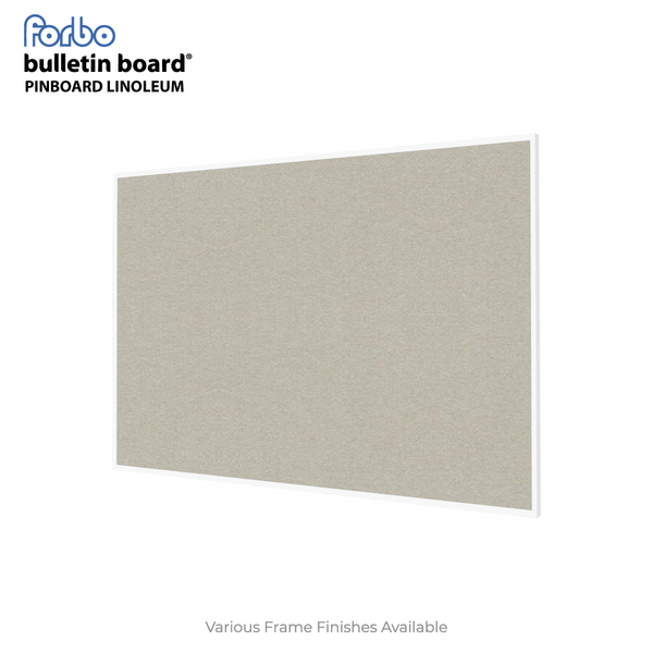 Oyster Shell | Landscape FORBO Bulletin Board with Minimalist Frame