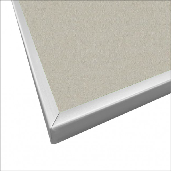 Oyster Shell | Landscape FORBO Bulletin Board with Minimalist Frame