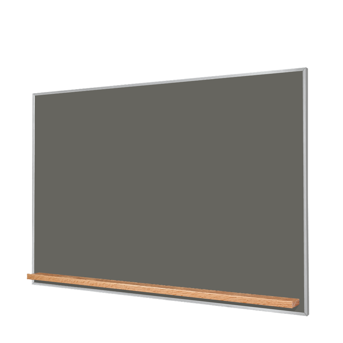 The Satin Minimalist Wood | Landscape Slate Gray Ceramic Steel Chalkboard