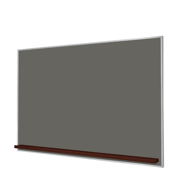 The Satin Minimalist Wood | Landscape Slate Gray Ceramic Steel Chalkboard