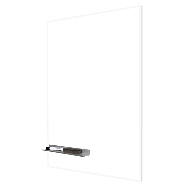 White Minimalist Frame | Portrait Ceramic Steel Whiteboard