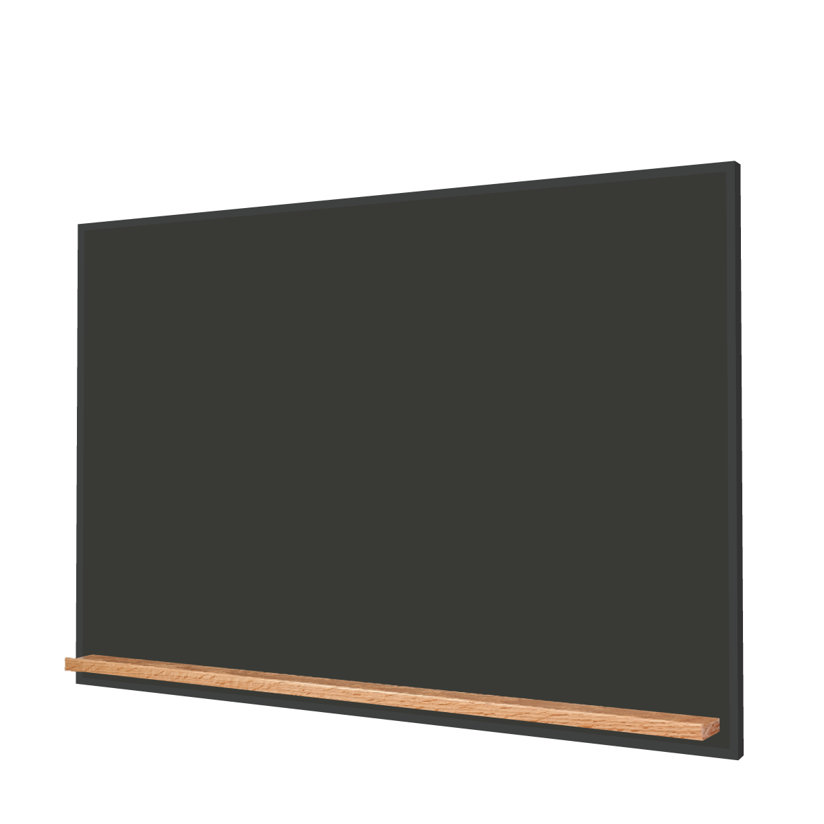 The Black Minimalist Wood | Landscape Black Ceramic Steel Chalkboard