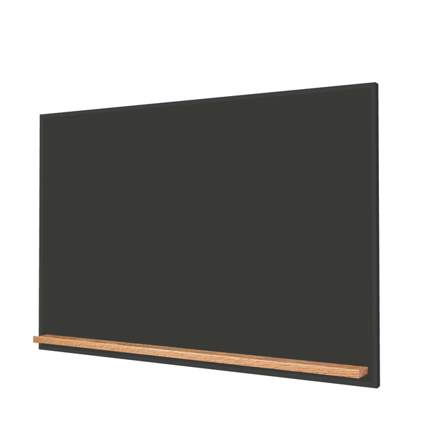 The Black Minimalist Wood | Landscape Black Ceramic Steel Chalkboard