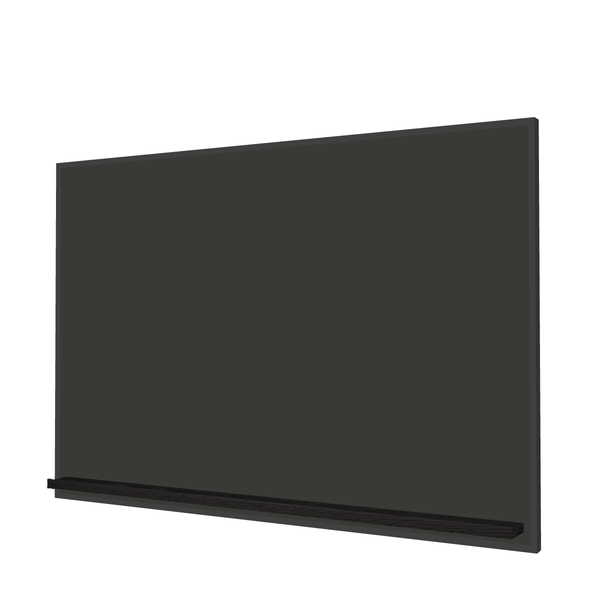 The Black Minimalist Wood | Landscape Black Ceramic Steel Chalkboard