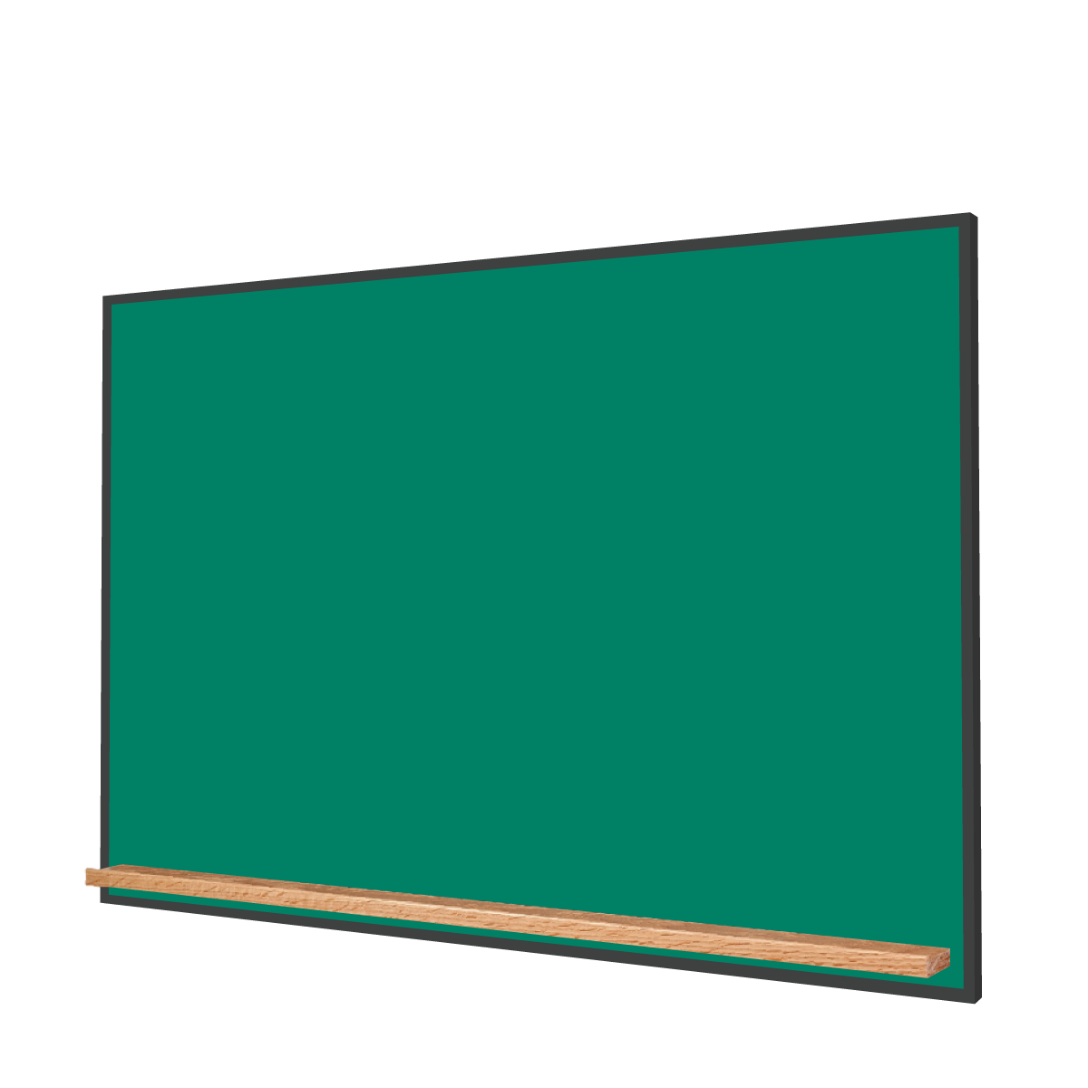 The Black Minimalist Wood | Landscape Green Ceramic Steel Chalkboard