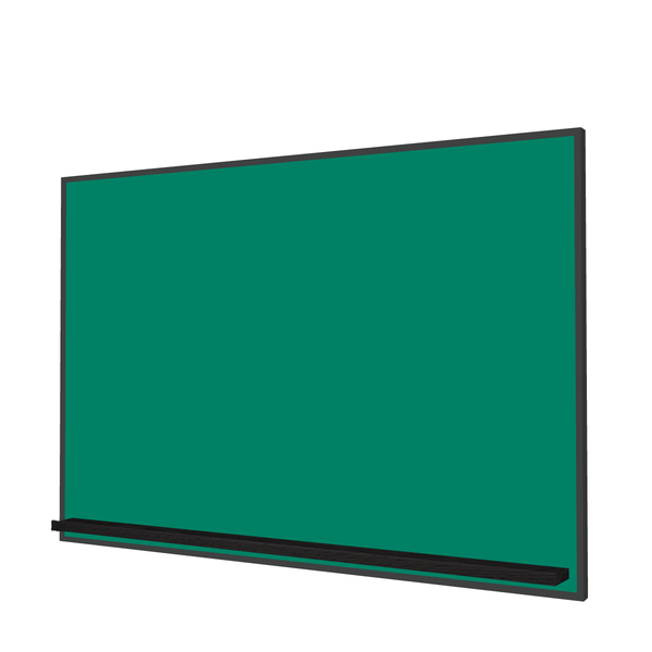 The Black Minimalist Wood | Landscape Green Ceramic Steel Chalkboard