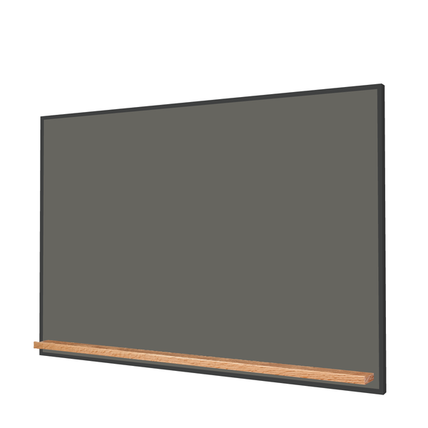 The Black Minimalist Wood | Landscape Slate Gray Ceramic Steel Chalkboard