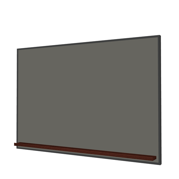 The Black Minimalist Wood | Landscape Slate Gray Ceramic Steel Chalkboard
