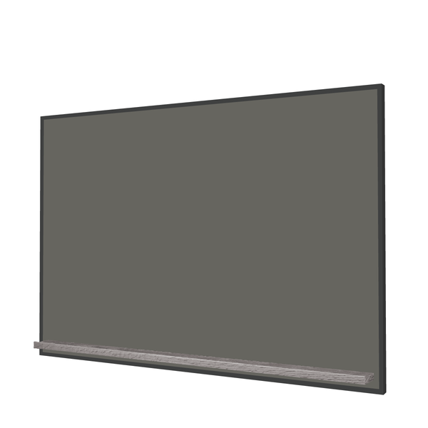 The Black Minimalist Wood | Landscape Slate Gray Ceramic Steel Chalkboard