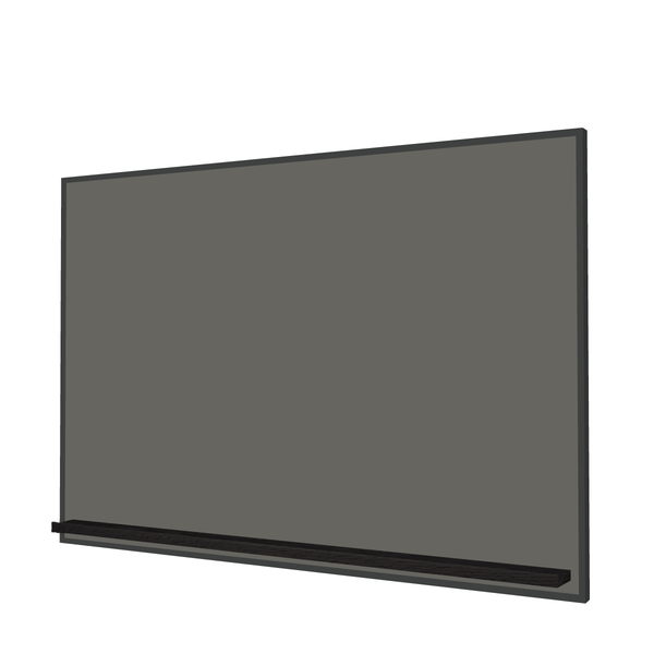 The Black Minimalist Wood | Landscape Slate Gray Ceramic Steel Chalkboard